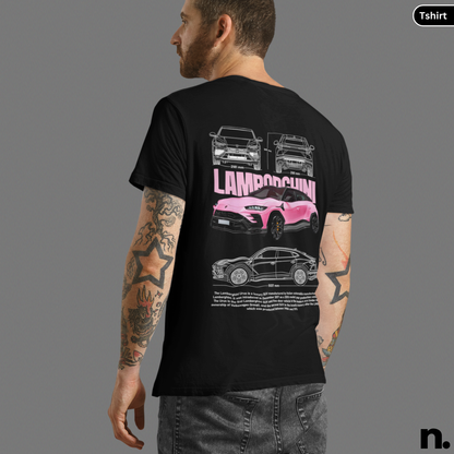 LamborghiniUrusSportsSUVPosterStyle-Nerdotopia-blackcolour-Nerdotopia-T-shirtCloseUpVariation2