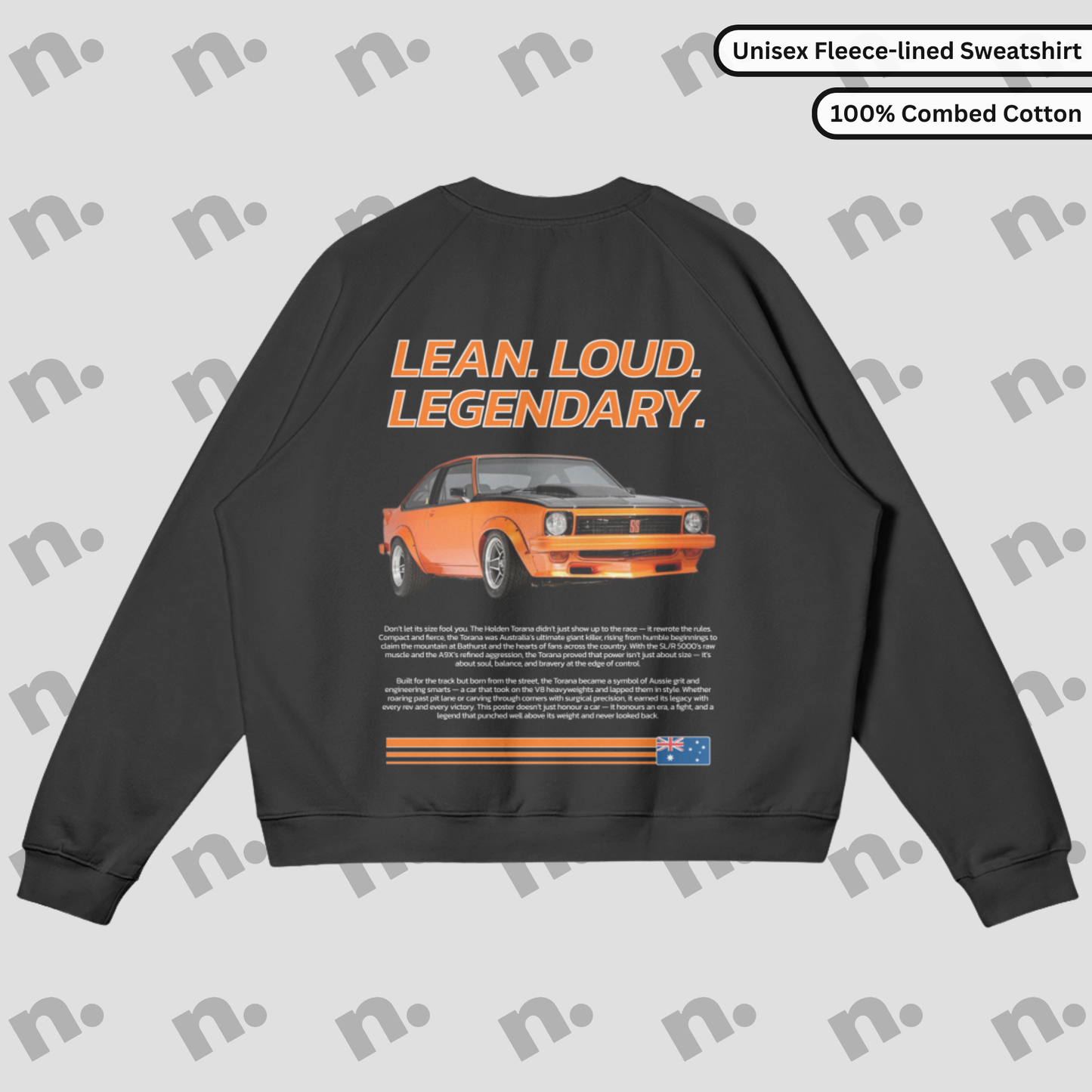 LEAN. LOUD. LEGENDARY. – Premium Fleece-lined Sweatshirt