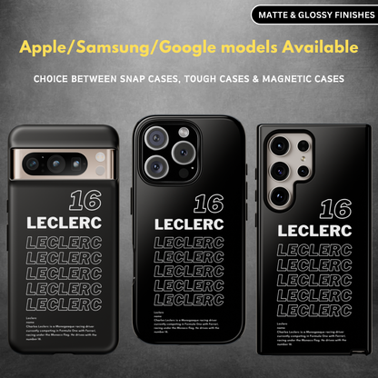 Leclerc 16 F1 Inspired Snap Case