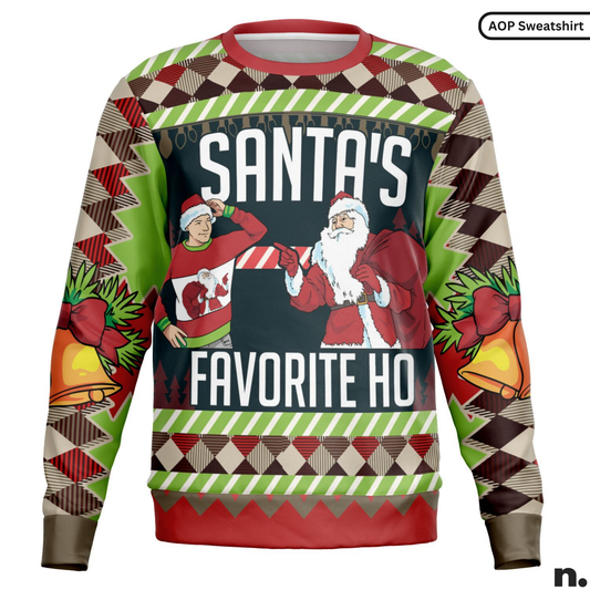 Santa’s Favorite Ho Printed Sweatshirt