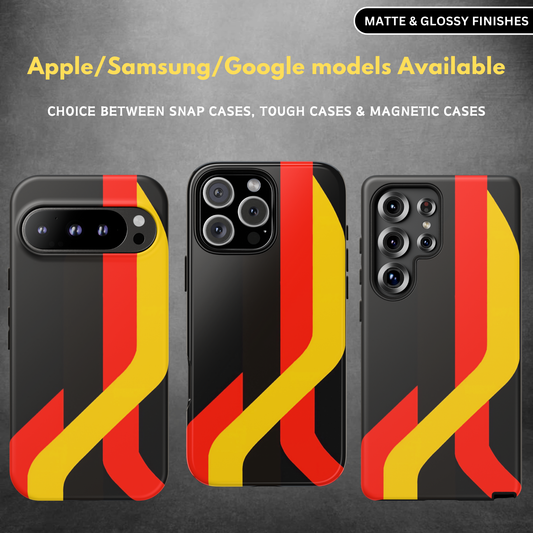 Racing Stripe Pattern Tough Phone Case