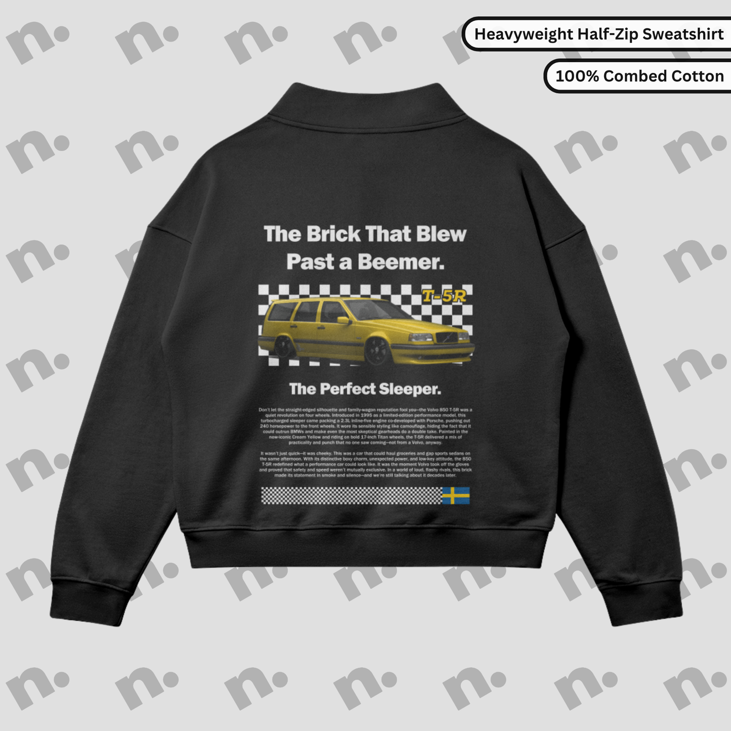 T5R Brick Inspired Premium Half-Zip Sweatshirt