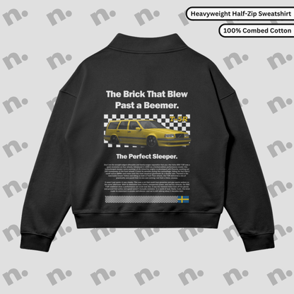T5R Brick Inspired Premium Half-Zip Sweatshirt