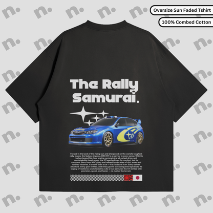 Rally Samurai Oversized Premium Tee – Streetwear-style oversized t-shirt with bold samurai graphic and premium fabric.

