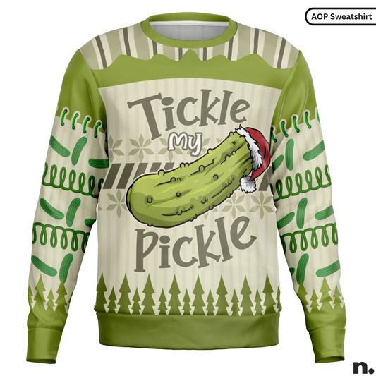Tickle My Pickle Funny Holiday Sweatshirt
