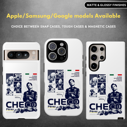 Checo Perez Poster Style Tough Phone Case