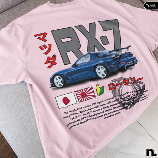 Mazda RX7 Rotary JDM Legend Unisex Heavy Cotton Tee
