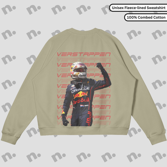 Max Verstappen Inspired Fleece-Lined Sweatshirt