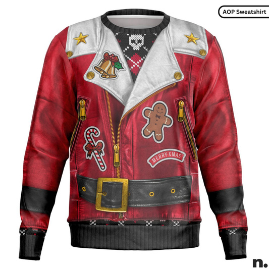 Sons of Santa Full Jacket Printed Sweatshirt
