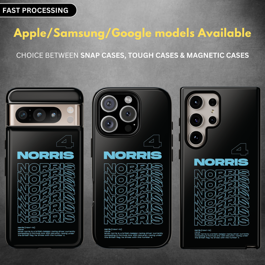 Lando Norris F1 Snap Cases