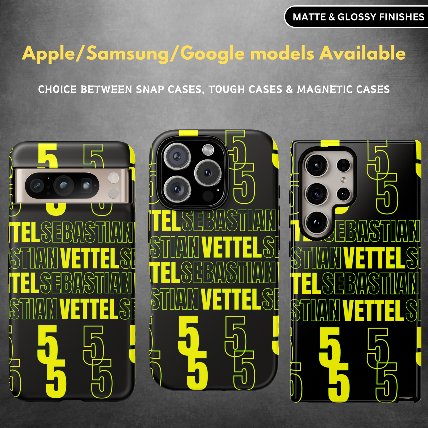 Sebastian Vettel 5 F1 Tough Case