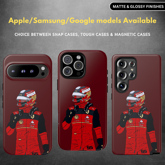 Sainz 55 Illustration Tough Phone Case
