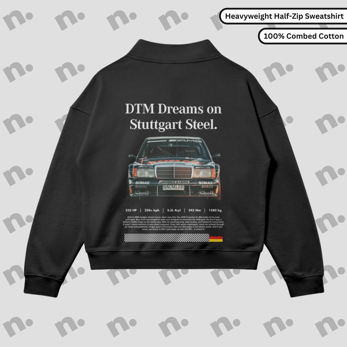 DTM Dreams on Stuttgart Steel – Half-Zip Premium Sweatshirt