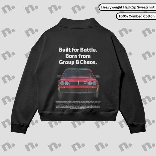 Title,Alt Text,Tags,Meta Description
Built for Battle — Delta S4 Oversized Premium Polo Tee,"Delta S4 'Built for Battle' Oversized Premium Polo Tee with motorsport-inspired graphics, a relaxed fit, and vintage rally aesthetic.","Delta S4, Built for Battle, Oversized Polo Tee, Premium Polo Shirt, Group B Rally Shirt, Motorsport Polo, Vintage Racing Tee, Car Culture Apparel, Classic Rally Clothing, Streetwear Polo, Retro Car Polo, Automotive Fashion","Oversized Delta S4 premium polo tee with 'Built for Battle