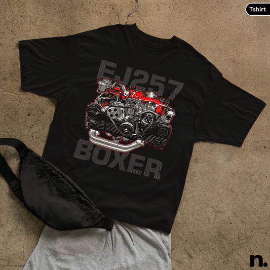 Boxer Engine Illustration T-Shirt