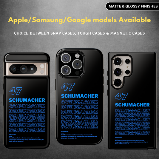 Schumacher F1 Inspired Tough Phone Case
