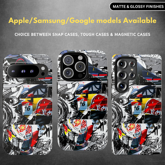 F1 Animated Style Tough Phone Case