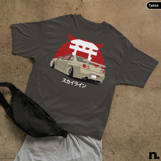 R34 Illustration Unisex Heavy Cotton Tee