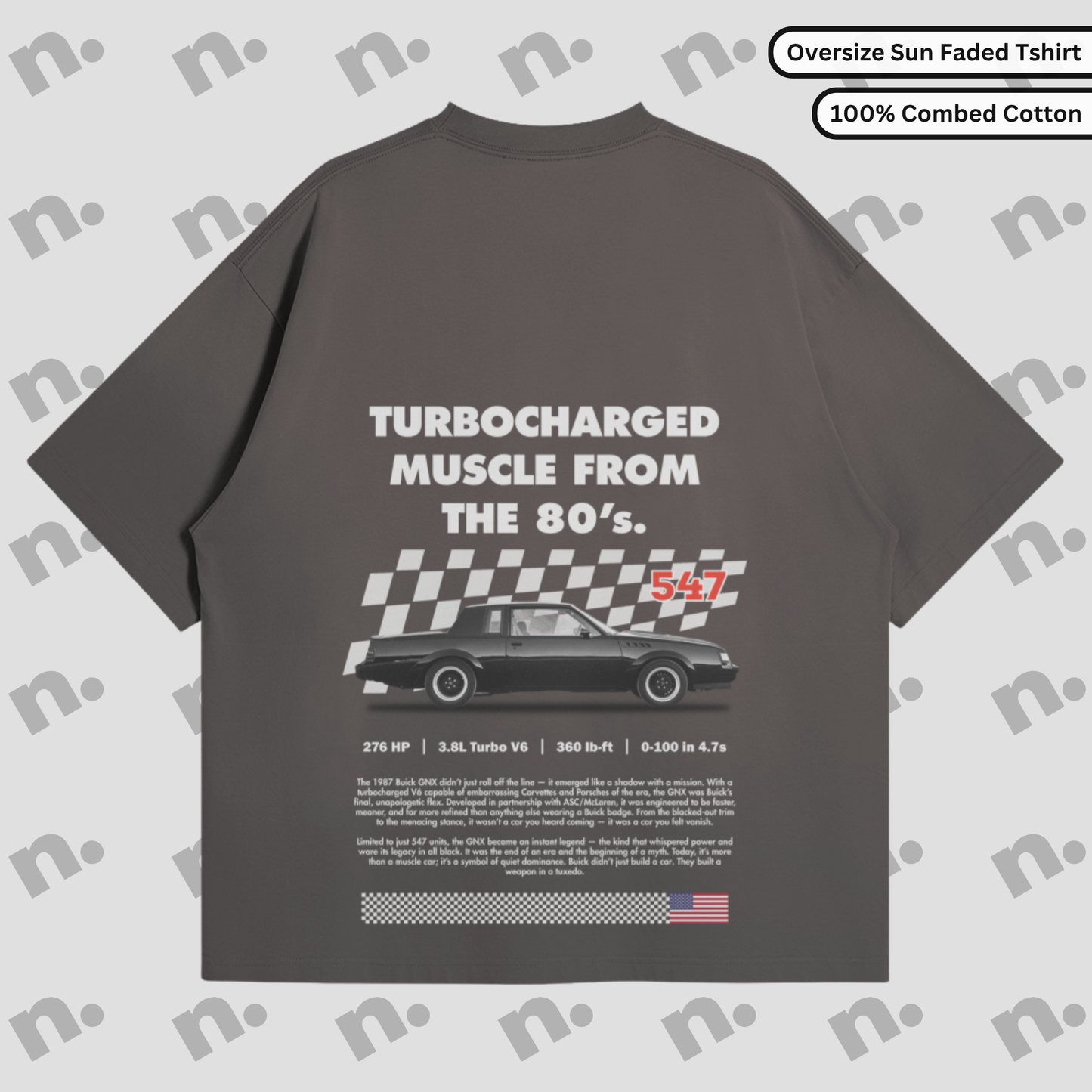 Turbocharged Muscle Premium Heavyweight Tee
