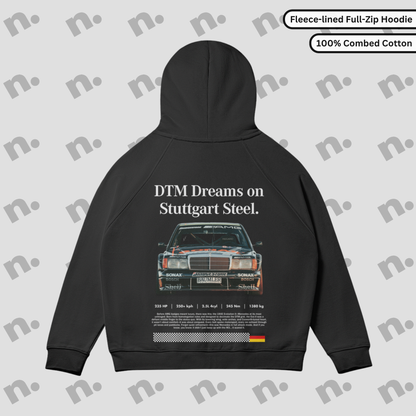 DTM Dreams on Stuttgart Steel – Full-Zip Hoodie
