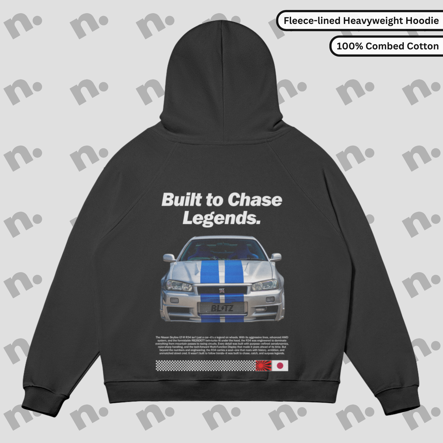 R34 Heritage Premium Fleece-lined Hoodie