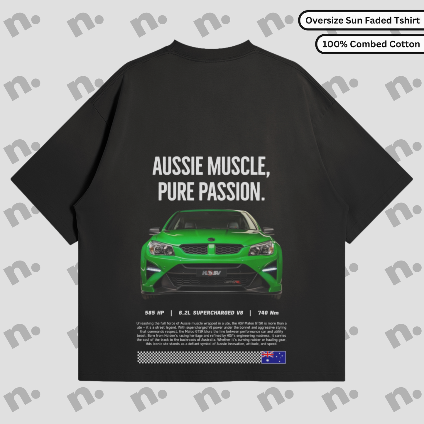 Aussie Muscle Maloo Oversized Sun-faded Premium Tee