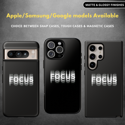 Focus Hallucination Effect Minimalistic Snap Case