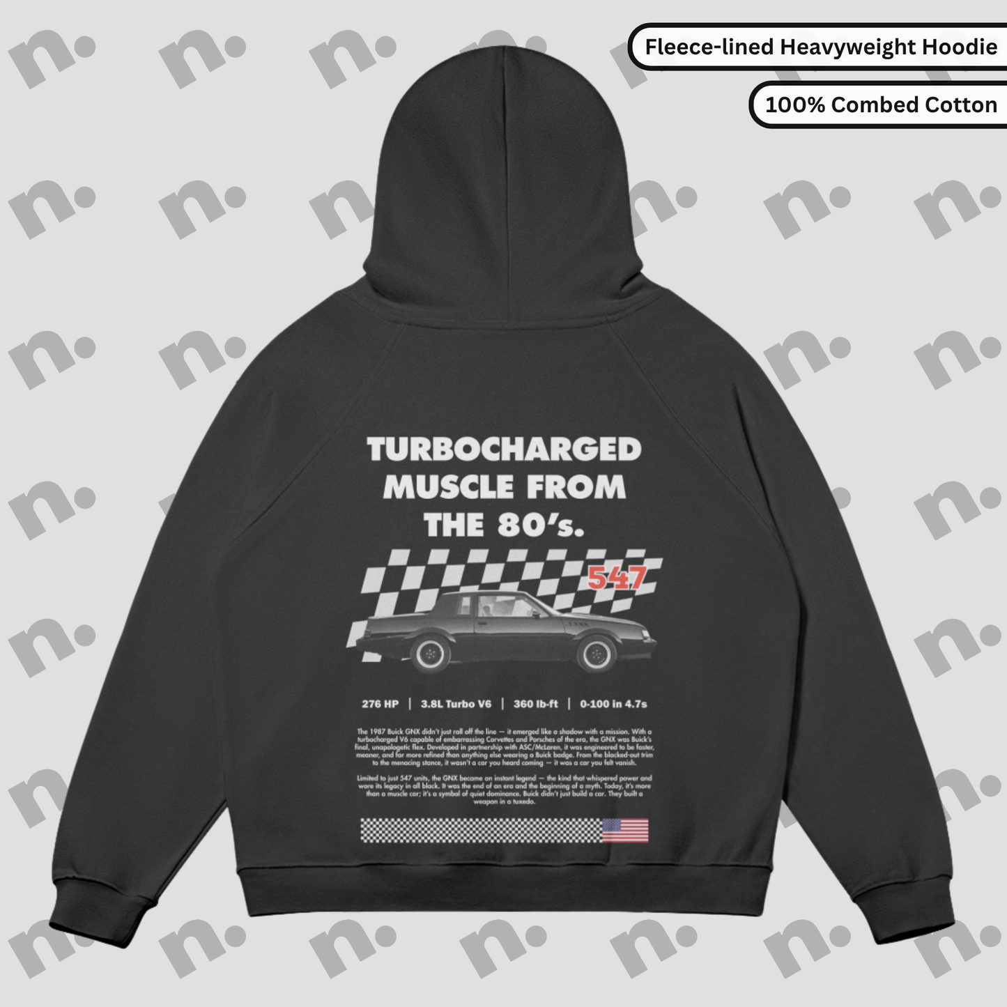 Turbocharged Muscle GNX Premium Heavyweight Hoodie