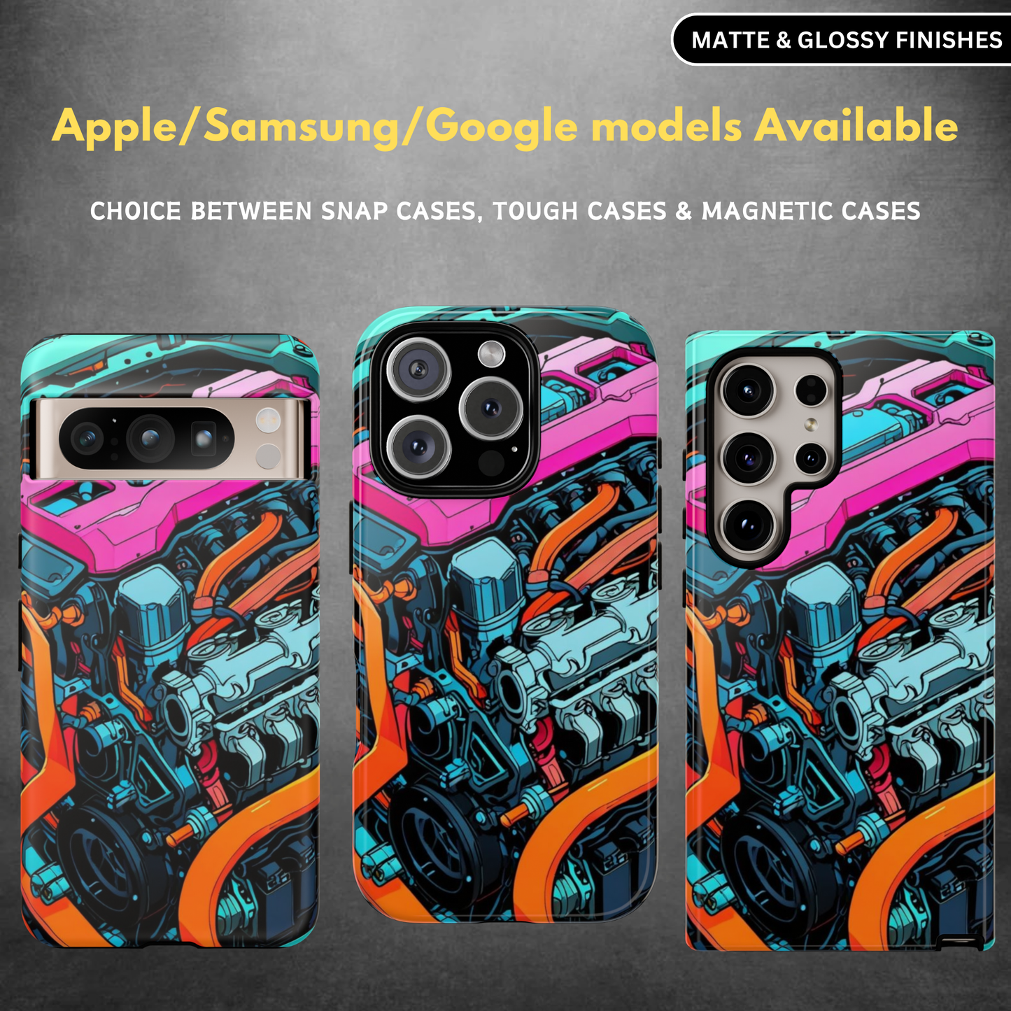 Engine Illustration Tough Phone Case