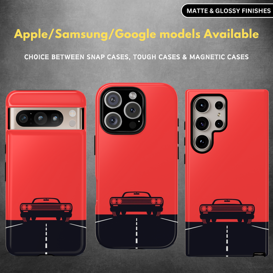Classic Car Illustration Tough Case