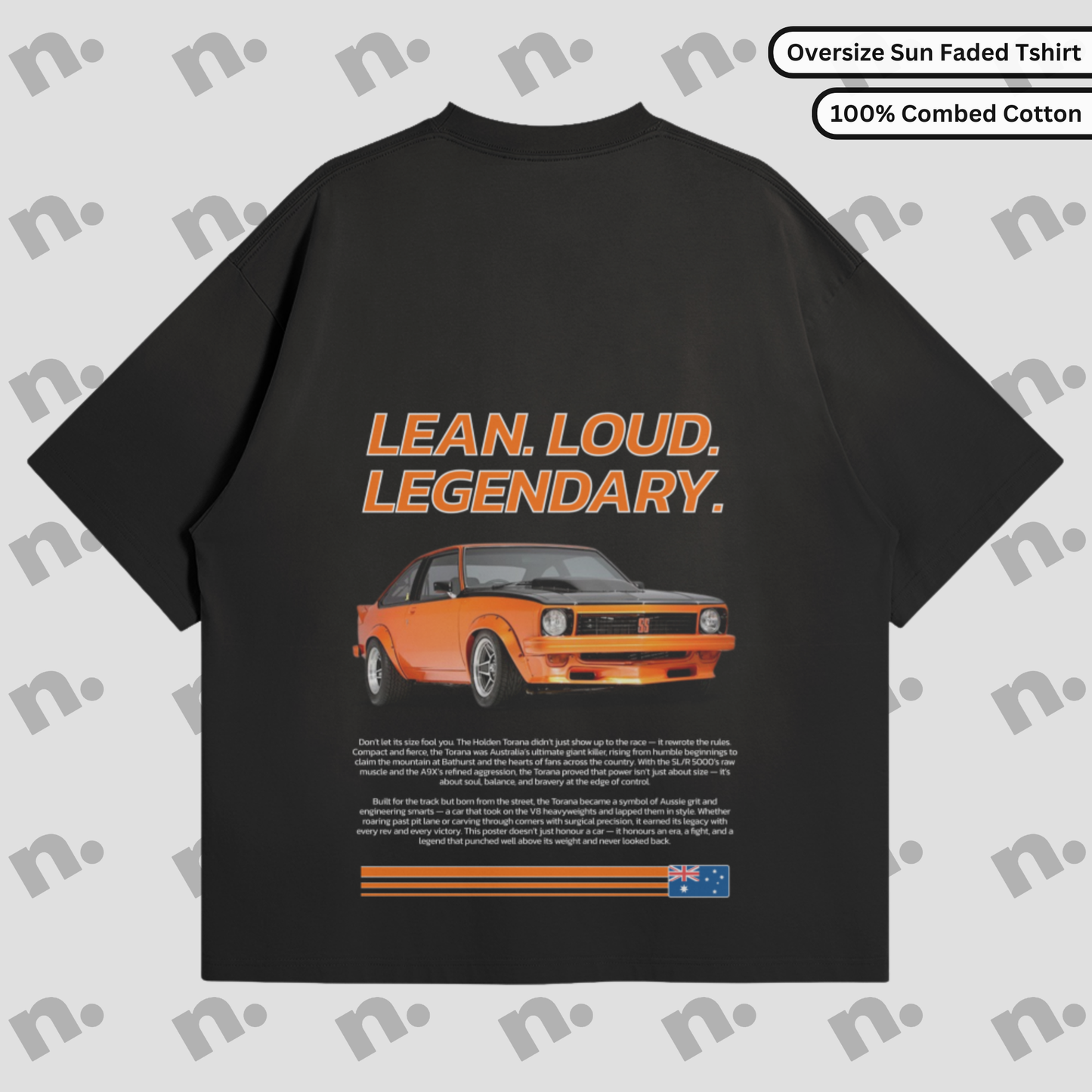 LEAN. LOUD. LEGENDARY – Premium Oversized Sun-Faded Tee