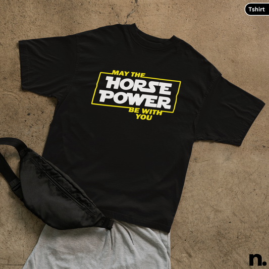 May The Horse Power Be With You Heavy Cotton Tee