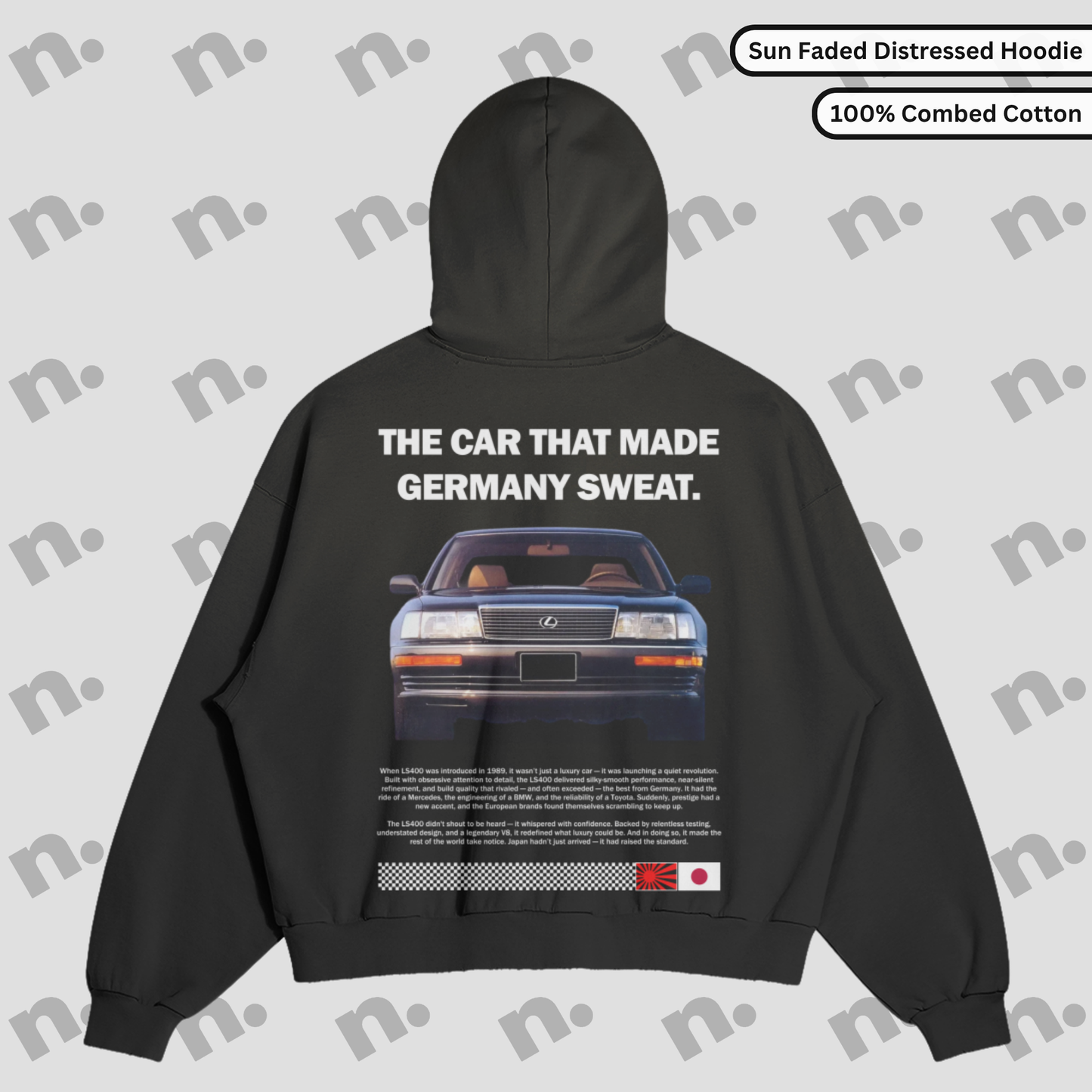 LS Legacy Sun Faded Distressed Premium Hoodie