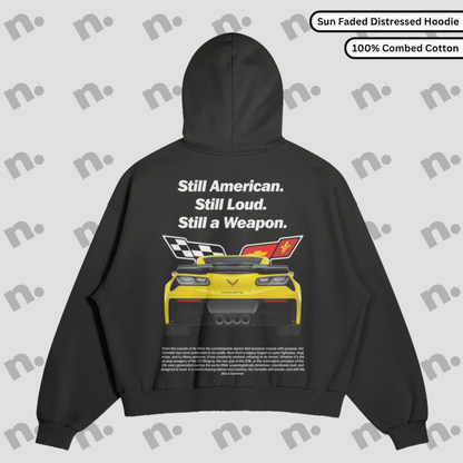 Still American Still Loud Distressed Premium Hoodie