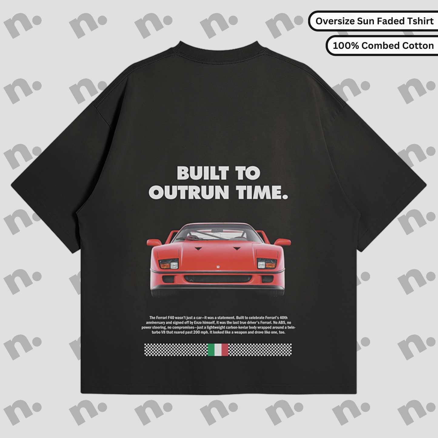 F40 "Built to Outrun Time" Premium T-shirt