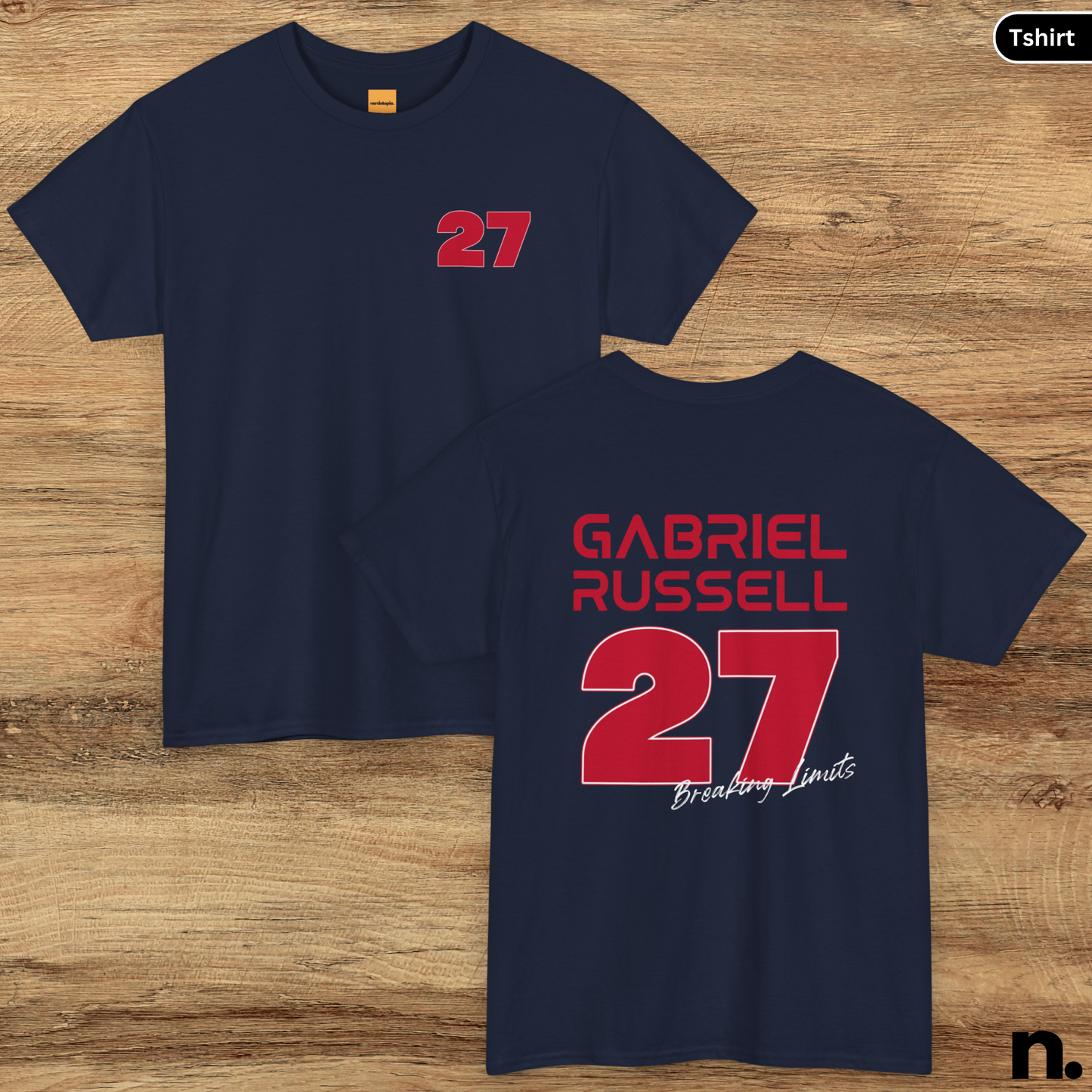 Personalized Racing Team Jersey Inspired Heavy Cotton Tee