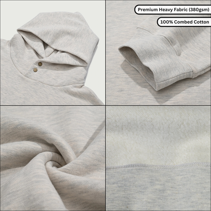 E30 M3 "Life Begins at 6000 RPM" Snap-Collar Hoodie