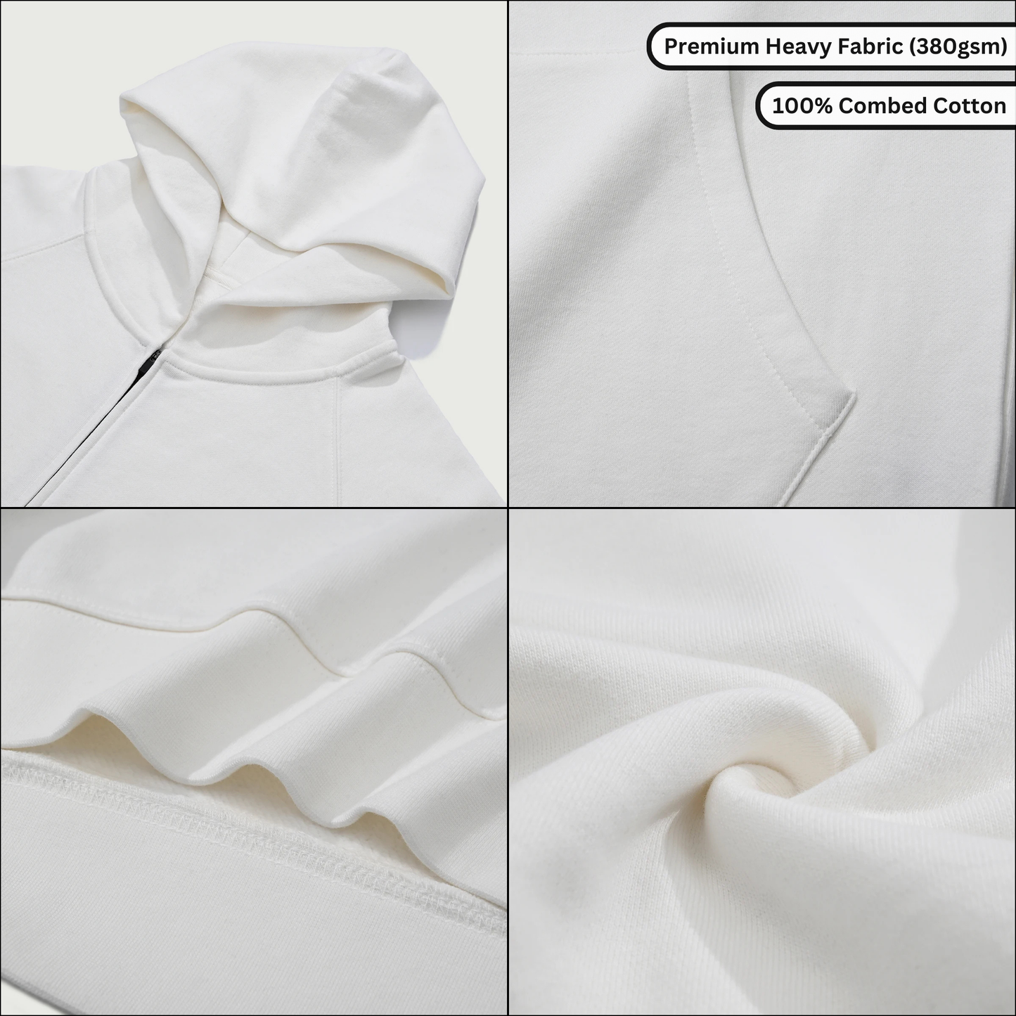 TAMED BY TWO MASTERS Premium Full-Zip Hoodie