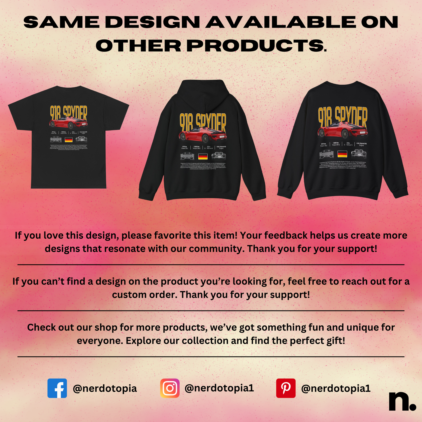 918 Spyder Poster Style Hoodie