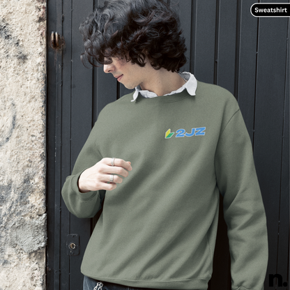 SupraMK4PosterStyle-Nerdotopia-SweatshirtImage-MilitaryGreenColour