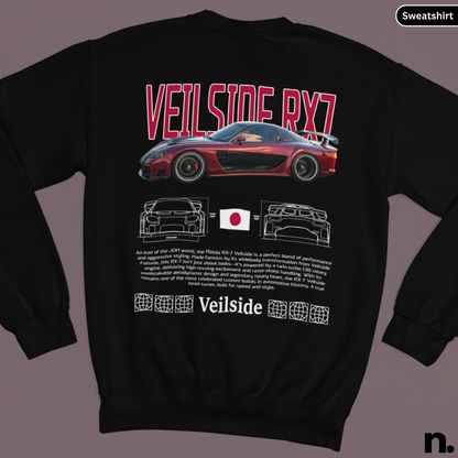 Veilside RX7 Poster Style Crewneck Sweatshirt