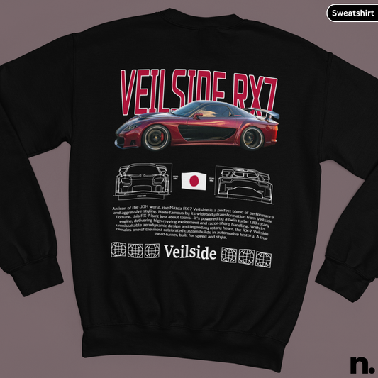 Veilside RX7 Poster Style Crewneck Sweatshirt