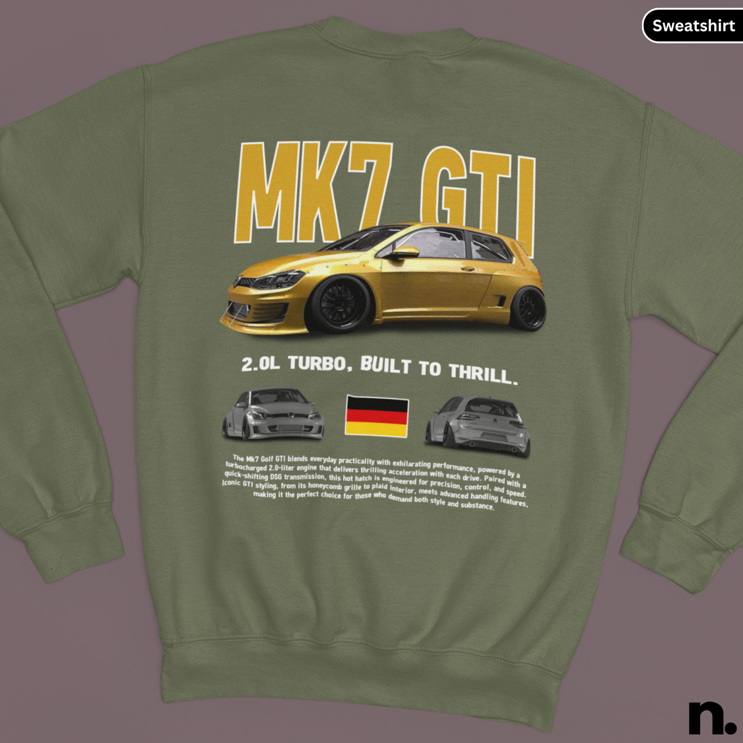 GTI MK7 Poster Style Unisex Sweatshirt