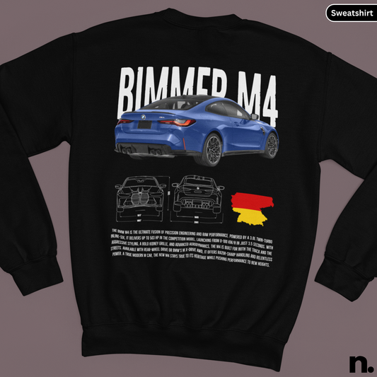 Bimmer M4 Poster Style Crewneck Sweatshirt