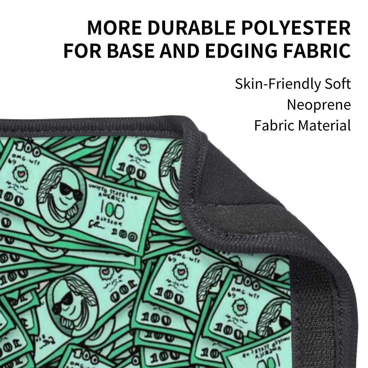 Dollar Bills Collage Seat Belt Cover Pad 2 Pcs