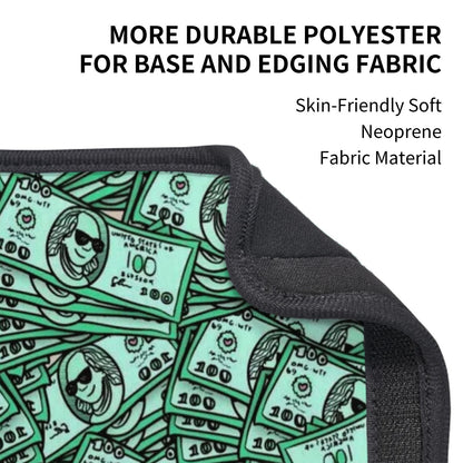 Dollar Bills Collage Seat Belt Cover Pad 2 Pcs