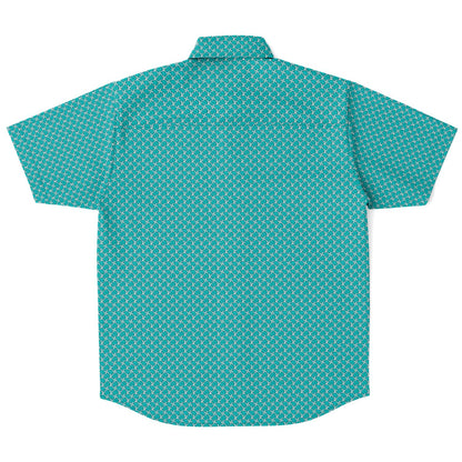Seamless Minimalist Pattern Short Sleeve Button Down Shirt - AOP