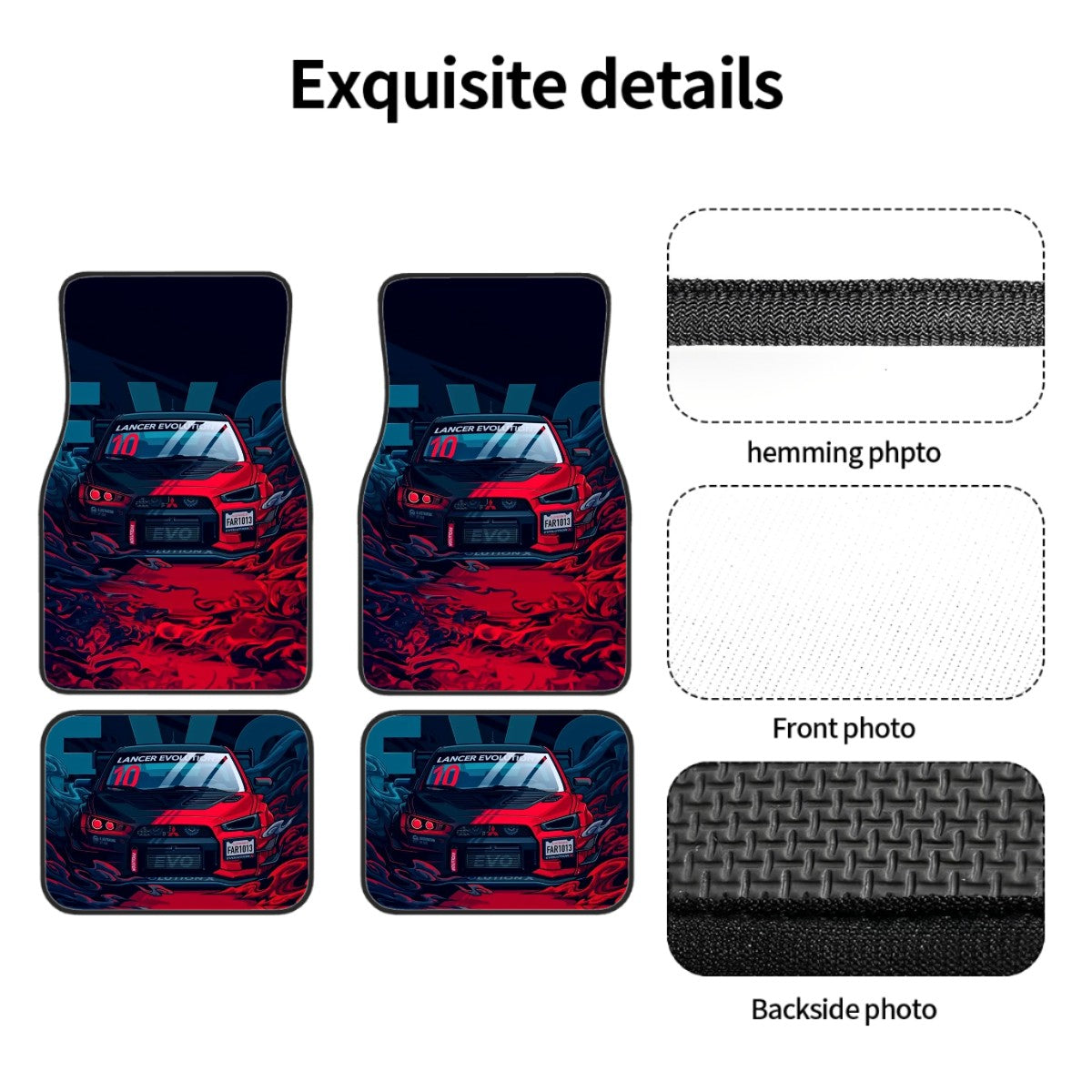 Evo X Illustration Automotive Floor Mats