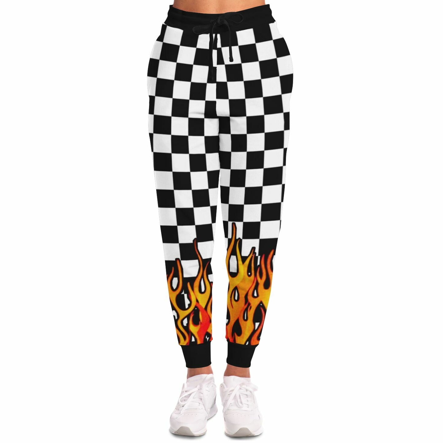 Checkered Flames Fashion Sweatpants