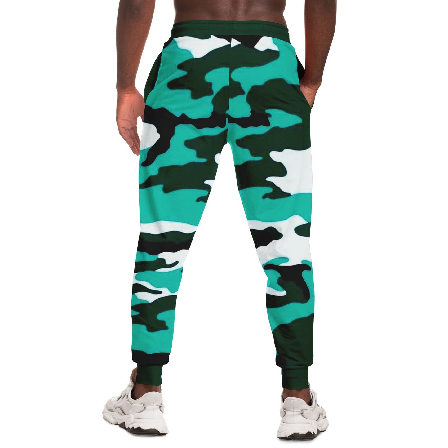 Turquoise Camo Pattern Fashion Jogger